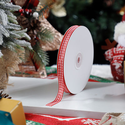 1cm*45m fita impressa de Natal para embalagens de presentes e acessórios de vestuário