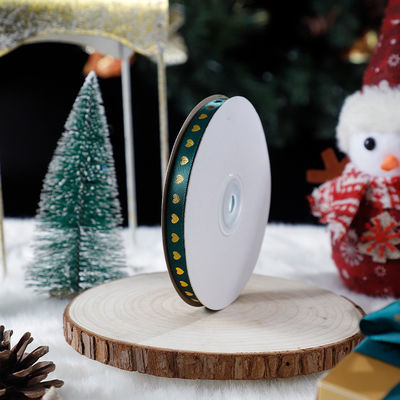 1cm*45m fita impressa de Natal para embalagens de presentes e acessórios de vestuário