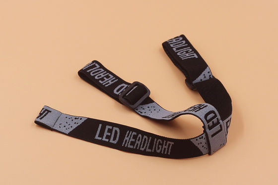 2.5cm Jacquard Elastic Ribbon And Webbing For Head Lamp Head Light And Garment Accessories (Ribanda elástica de Jacquard de 0,5 cm e fita elástica para lâmpada de cabeça e acessórios de vestuário)