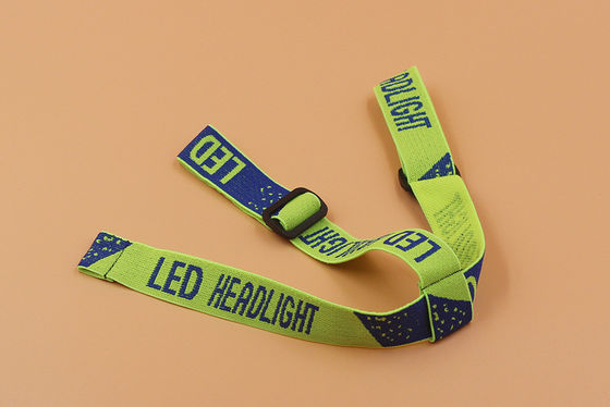 2.5cm Jacquard Elastic Ribbon And Webbing For Head Lamp Head Light And Garment Accessories (Ribanda elástica de Jacquard de 0,5 cm e fita elástica para lâmpada de cabeça e acessórios de vestuário)