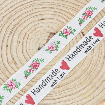 15 mm*10 m fita de algodão impressa para embalagens de presentes e acessórios de vestuário