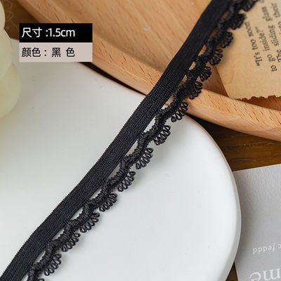 Lâmpada de cabeça Ocasião 1,5 cm Lâmina de olho tecida Poliéster Elastic Bra Strap Ribbon For Garment Accessories