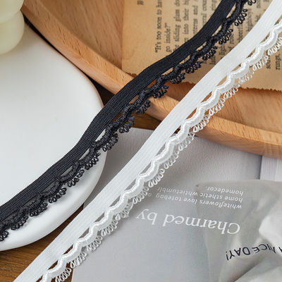 Lâmpada de cabeça Ocasião 1,5 cm Lâmina de olho tecida Poliéster Elastic Bra Strap Ribbon For Garment Accessories