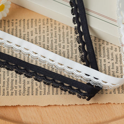 Lâmpada de cabeça Ocasião 1,5 cm Lâmina de olho tecida Poliéster Elastic Bra Strap Ribbon For Garment Accessories