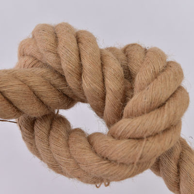 6mm-60mm de Jute Amarelo 3 fios corda torcida aplicada em decoração ou corda de pesca marítima